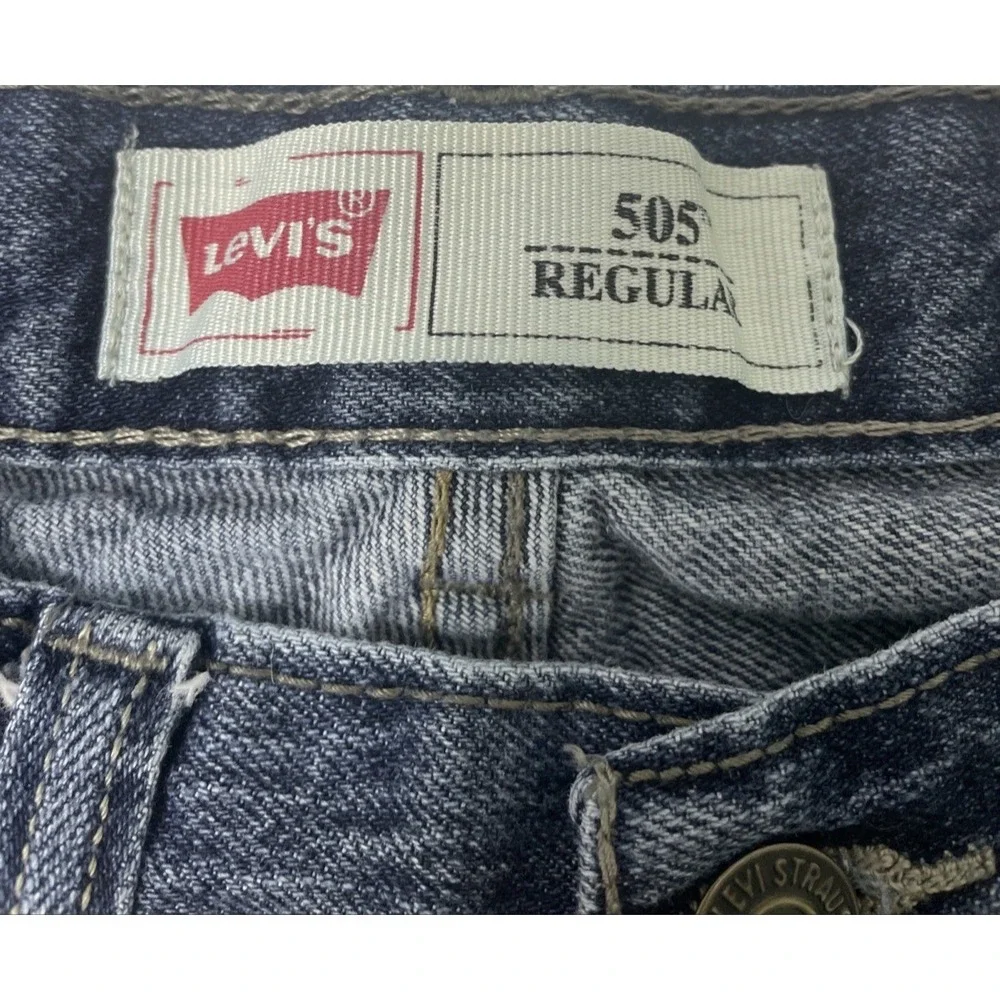 Levi's 505 Regular Straight Leg Jeans Boys‎ 16 Reg W28 L28 Blue Denim Excellent
